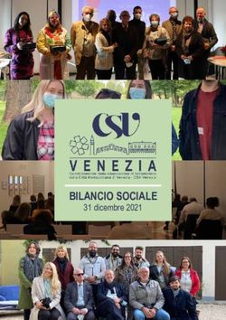 BILANCIO SOCIALE 31 dicembre 2021 - Csv Venezia