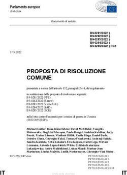 PROPOSTA DI RISOLUZIONE COMUNE