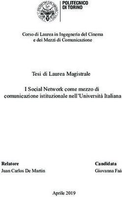 Tesi di Laurea Magistrale I Social Network come mezzo di comunicazione istituzionale nell'Università Italiana - Relatore - Webthesis