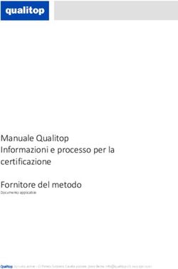 Manuale Qualitop Informazioni e processo per la certificazione Fornitore del metodo