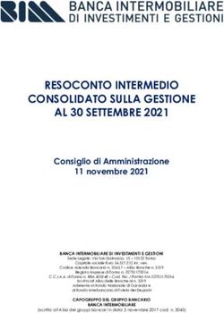 RESOCONTO INTERMEDIO CONSOLIDATO SULLA GESTIONE AL 30 SETTEMBRE 2021