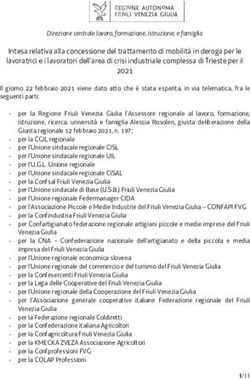 Intesa relativa alla concessione del trattamento di mobilità in deroga per le lavoratrici e i lavoratori dell'area di crisi industriale complessa ...