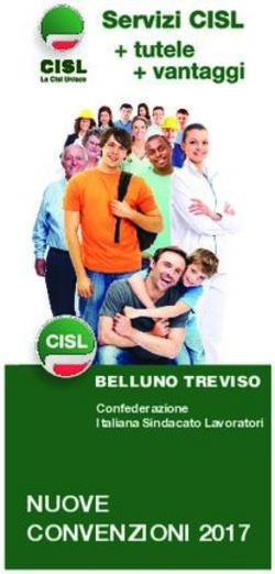 NUOVE CONVENZIONI 2017 - CISL BELLUNO TREVISO