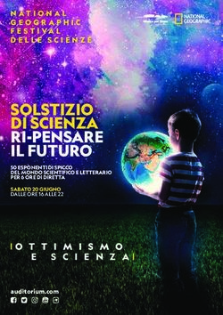 SOLSTIZIO DI SCIENZA RI-PENSARE IL FUTURO