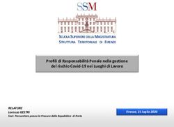 Profili di Responsabilità Penale nella gestione del rischio Covid-19 nei Luoghi di Lavoro - Fondazione Forense Firenze