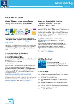 INIZIATIVE PER I SOCI - Gruppi di Lavoro verso Horizon Europe - UNIVPM
