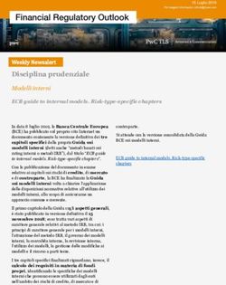 DISCIPLINA PRUDENZIALE - WEEKLY NEWSALERT - PWC TLS AVVOCATI E ...