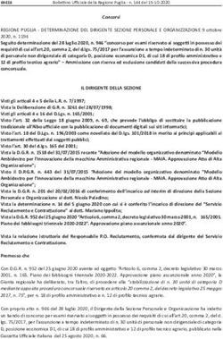 IL DIRIGENTE DELLA SEZIONE - Bollettini