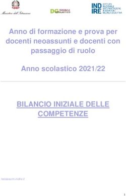 BILANCIO INIZIALE DELLE COMPETENZE - Anno di formazione e prova per docenti neoassunti e docenti con passaggio di ruolo Anno scolastico 2021/22 ...