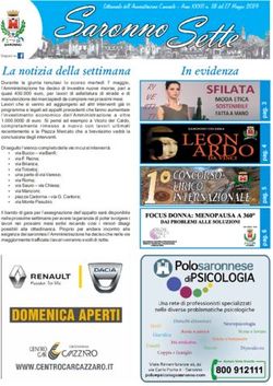 La notizia della settimana - Comune Di Saronno