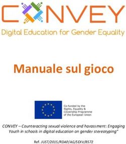 Manuale sul gioco CONVEY - Counteracting sexual violence and harassment: Engaging Youth in schools in digital education on gender stereotyping" ...