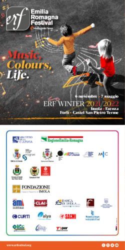 Music, Colours, Life - ERF WINTER 2021/2022 6 novembre 7 maggio - Emilia Romagna Festival
