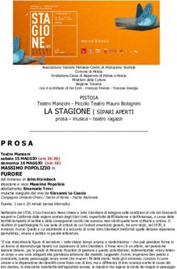 LA STAGIONE | SIPARI APERTI - Teatri di Pistoia