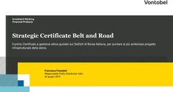 Strategic Certificate Belt and Road - Vontobel Certificati