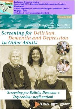 Screening per Delirio, Demenza e Depressione negli anziani - RNAO