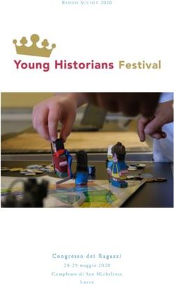 Congresso dei Ragazzi - BANDO SCUOLE 2020 - 28-29 maggio 2020 Complesso di San Micheletto