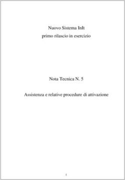 NUOVO SISTEMA INIT PRIMO RILASCIO IN ESERCIZIO NOTA TECNICA N. 5 ASSISTENZA E RELATIVE PROCEDURE DI ATTIVAZIONE