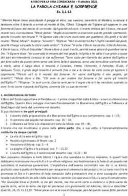 LA PAROLA CHIAMA E SORPRENDE - RITIRO PER LA VITA CONSACRATA - 9 ottobre 2021