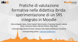 Pratiche di valutazione formativa nella didattica ibrida: sperimentazione di un SRS integrato in Moodle