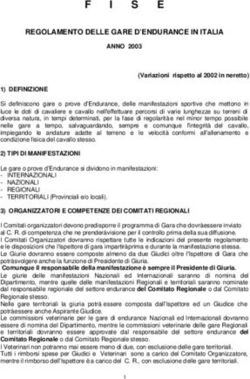 F I S E REGOLAMENTO DELLE GARE D'ENDURANCE IN ITALIA