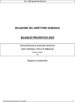 RELAZIONE DEL DIRETTORE GENERALE BILANCIO PREVENTIVO 2022 - Denominazione Azienda Sanitaria ASST SPEDALI CIVILI DI BRESCIA