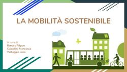 LA MOBILIT&Agrave; SOSTENIBILE - A CURA DI: BONATO FILIPPO CASTELLINI FRANCESCA VULTAGGIO LUCA - DIDATTICA ONLINE