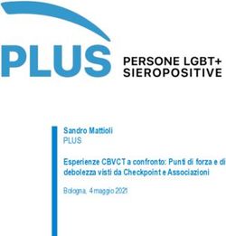 Sandro Mattioli PLUS Esperienze CBVCT a confronto: Punti di forza e di debolezza visti da Checkpoint e Associazioni
