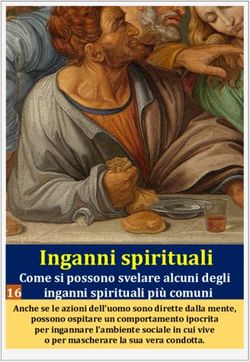 Inganni spirituali Come si possono svelare alcuni degli - Lettera Aperta