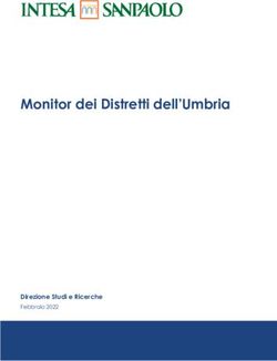 Monitor dei Distretti dell'Umbria - Direzione Studi e Ricerche Febbraio 2022 - Gruppo Intesa Sanpaolo