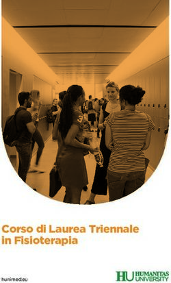 Corso di Laurea Triennale in Fisioterapia - Humanitas University
