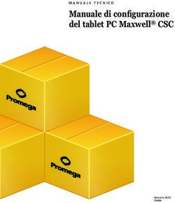 Manuale di configurazione del tablet PC Maxwell CSC - MANUALE TECNICO