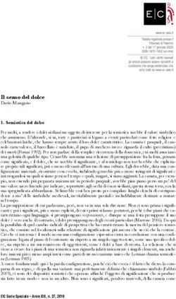 Il senso del dolce - Mimesis Journals