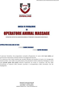 OPERATORE ANIMAL MASSAGE - CORSO DI FORMAZIONE DI - OverLine Group