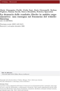 La denuncia delle condotte illecite in ambito orga-nizzativo: una rassegna sul fenomeno del whistle-blowing