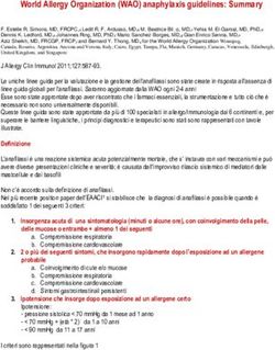 World Allergy Organization (WAO) anaphylaxis guidelines: Summary