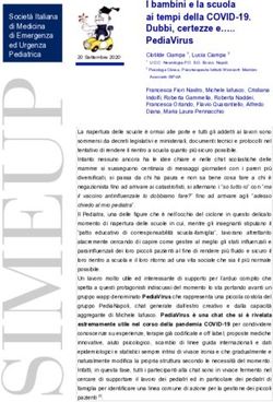 I bambini e la scuola ai tempi della COVID-19. Dubbi, certezze e .. PediaVirus