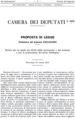 CAMERA DEI DEPUTATI N. 3670 - PROPOSTA DI LEGGE - Progetto di legge della ...