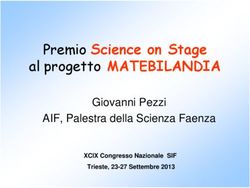 Premio Science on Stage al progetto MATEBILANDIA - Giovanni Pezzi AIF, Palestra della Scienza Faenza