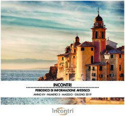 INCONTRI PERIODICO DI INFORMAZIONE AVEDISCO ANNO XV - NUMERO 3 - MAGGIO - GIUGNO 2019