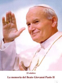 La memoria del Beato Giovanni Paolo II - 22 ottobre