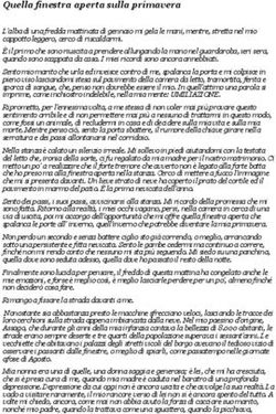 Quella finestra aperta sulla primavera