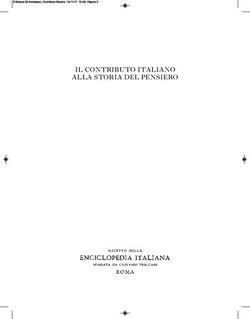 IL CONTRIBUTO ITALIANO ALLA STORIA DEL PENSIERO - MMXV - IRIS UniPA