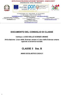 CLASSE 5 Sez. B DOCUMENTO DEL CONSIGLIO DI CLASSE - ANNO SCOLASTICO 2020-21 Indirizzo: LICEO DELLE SCIENZE UMANE