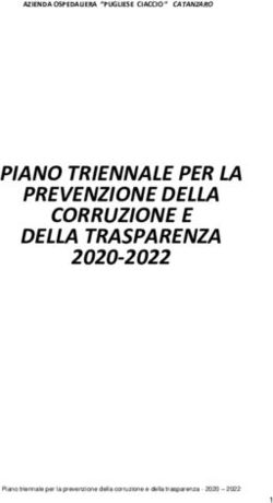 PIANO TRIENNALE PER LA PREVENZIONE DELLA CORRUZIONE E DELLA TRASPARENZA 2020-2022 - AZIENDA OSPEDALIERA "PUGLIESE CIACCIO " CATANZARO