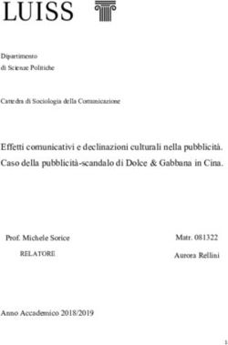 Effetti comunicativi e declinazioni culturali nella pubblicità. Caso della pubblicità-scandalo di Dolce & Gabbana in Cina.