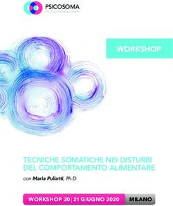 WORKSHOP - TECNICHE SOMATICHE NEI DISTURBI DEL COMPORTAMENTO ALIMENTARE con Maria Puliatti, Ph.D - psicosoma.eu