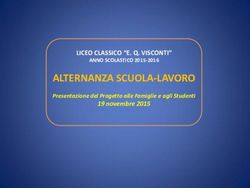ALTERNANZA SCUOLA-LAVORO - LICEO CLASSICO "E. Q. VISCONTI" 19 novembre 2015