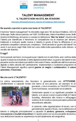 TALENT MANAGEMENT - Confindustria Emilia