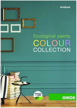Ecological paints INTERIOR - Colour Collection