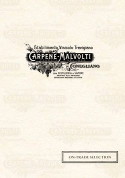 On-trade selection - Carpen&egrave; Malvolti
